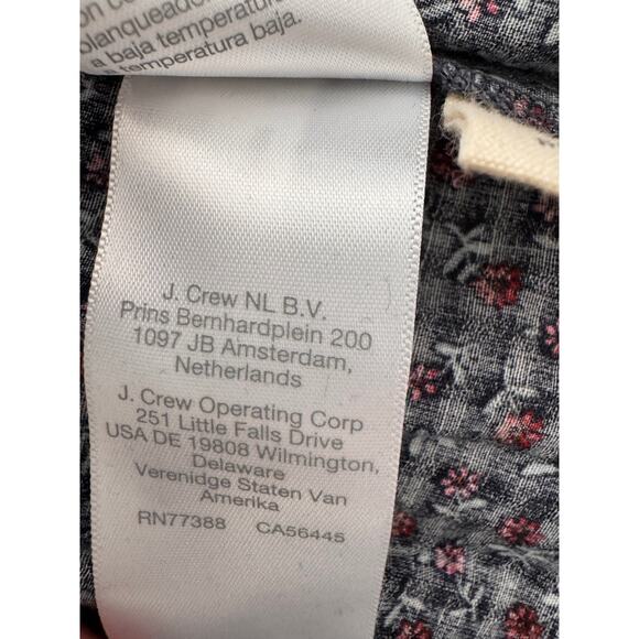 NEW MADEWELL Multicolor Campden Daisies Tie-Back Peplum Blouse Top Size M - Picture 6 of 9